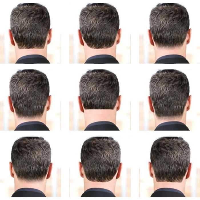 Виды срезов волос сзади: овальный, прямой, лисий