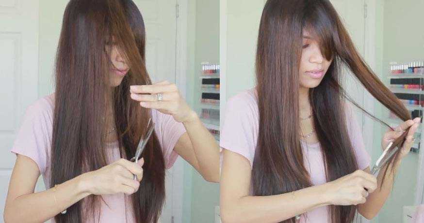 Как подстричь кончики волос — ровняем волосы без повреждений + 96 фото