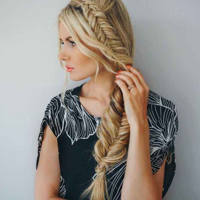 Прическа колосок: 100 фото красивых идей на разную длину волос