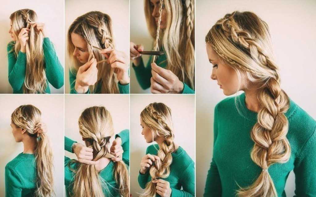Косы на средние волосы: идеи, пошаговые фото и видео уроки по плетению самой себе