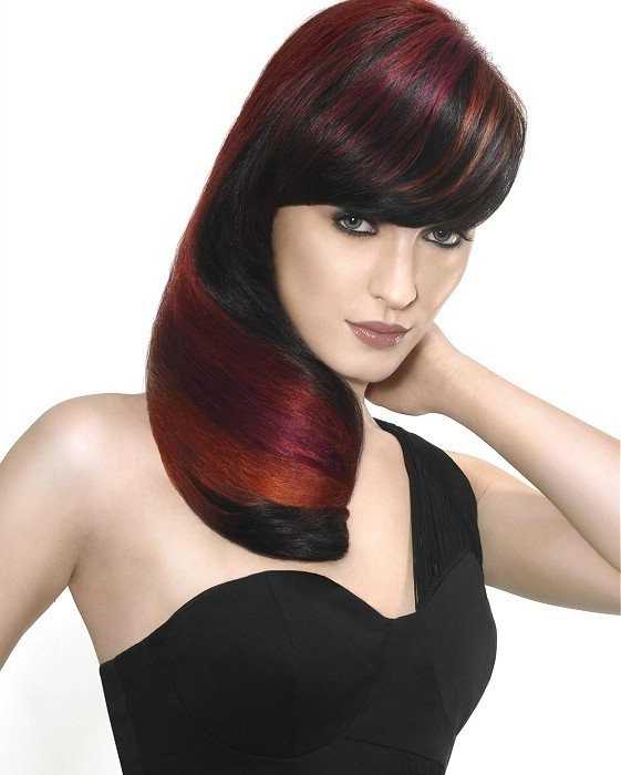 Как покрасить волосы в красный цвет перьями
