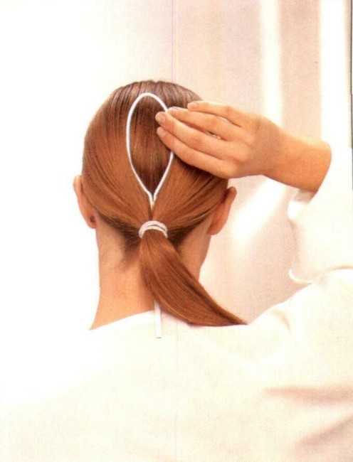 Как завязывать волосы шнурком