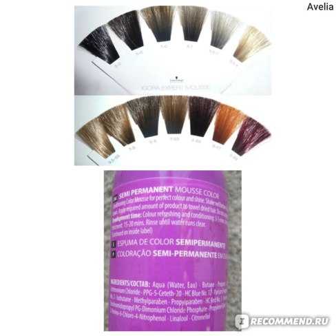 Краска-мусс для волос schwarzkopf perfect mousse: профессиональная палитра цветов