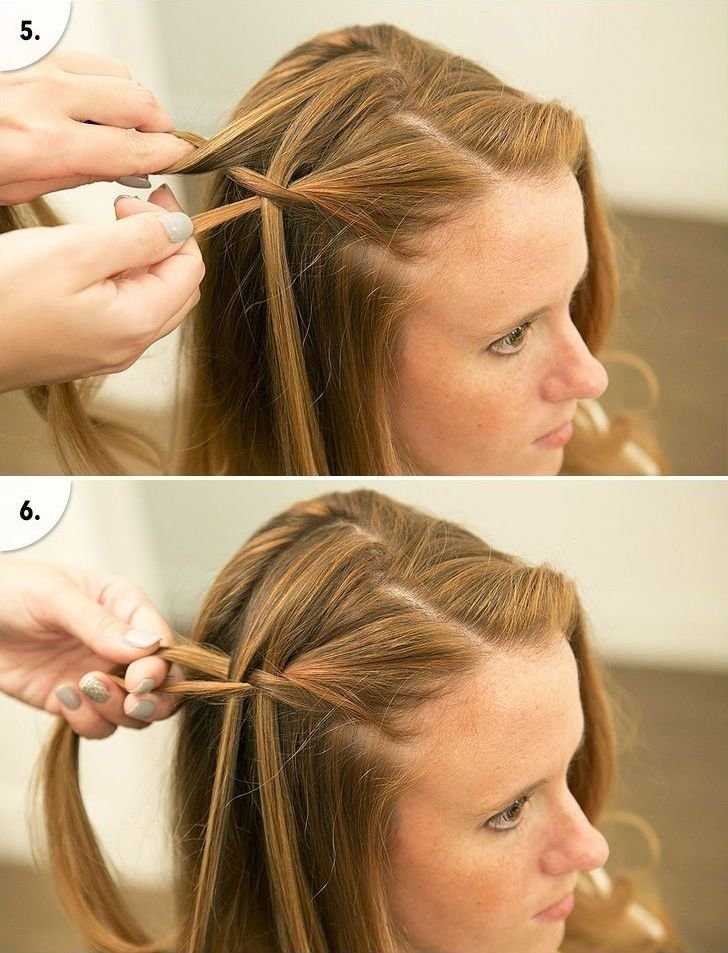 Прическа водопад: пошаговая инструкция, как делать косу с кудрями на длинные волосы, свадебная стрижка с локонами и челкой