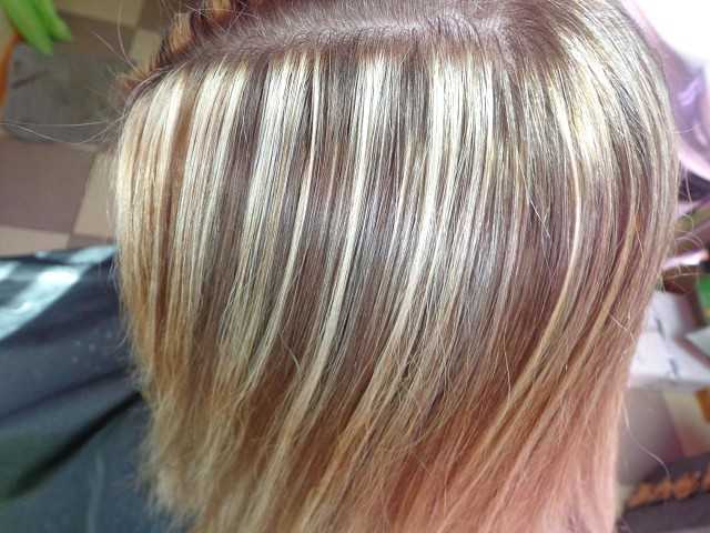 Мелирование волос в два цвета