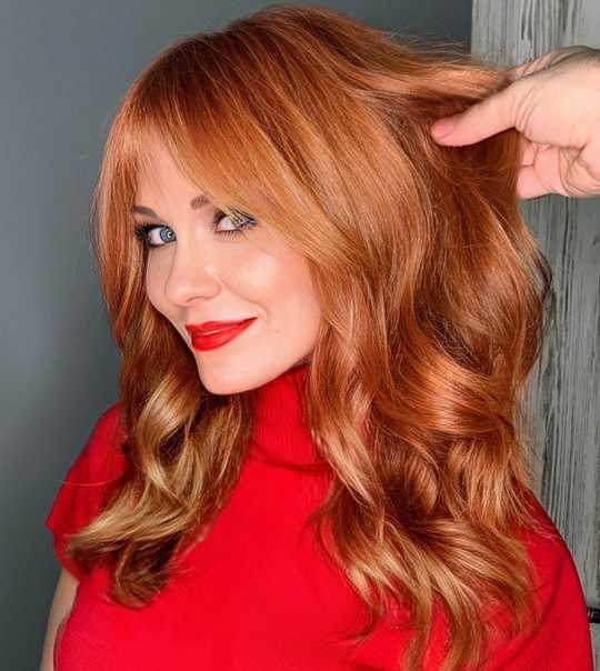 Рыжие волосы фото оттенки модные