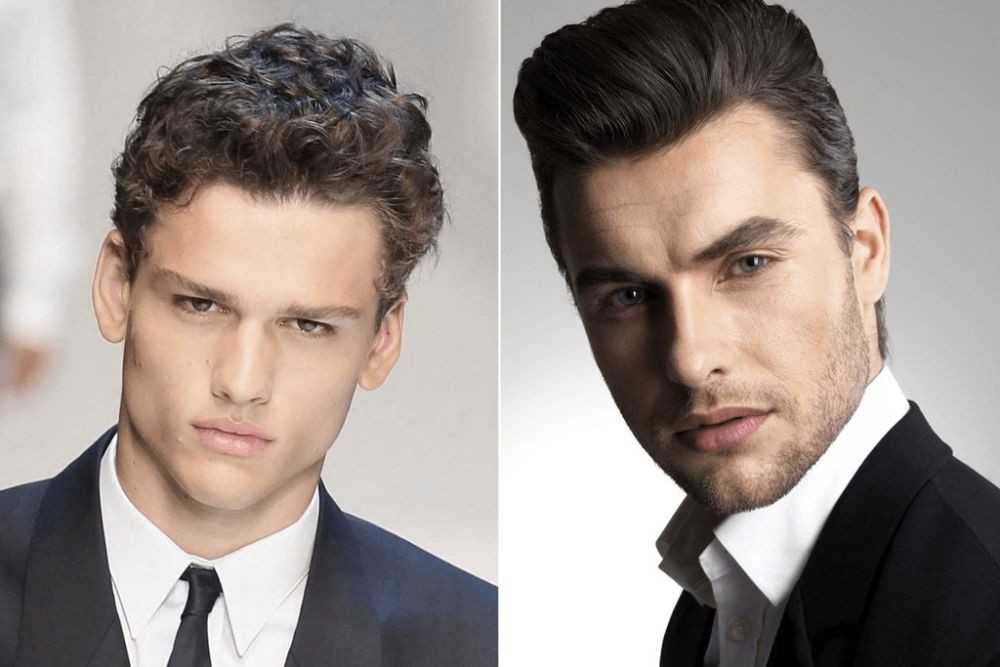 Как уложить волосы на две стороны мужчине