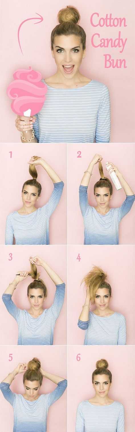 7 способов сделать модный небрежный пучок: низкий, высокий, на короткие волосы