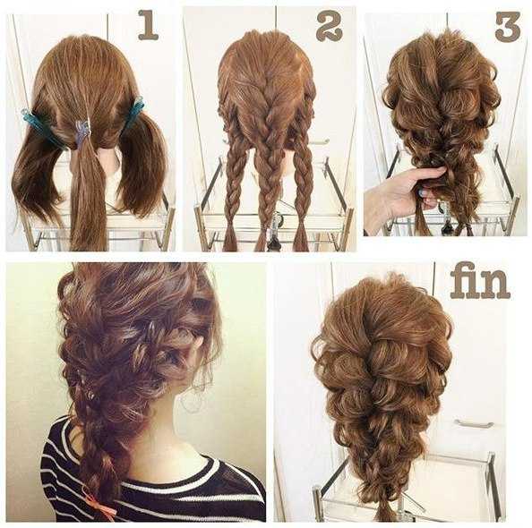 Прически на основе плетения кос на длинные и средние волосы. пошаговые инструкции с фото
