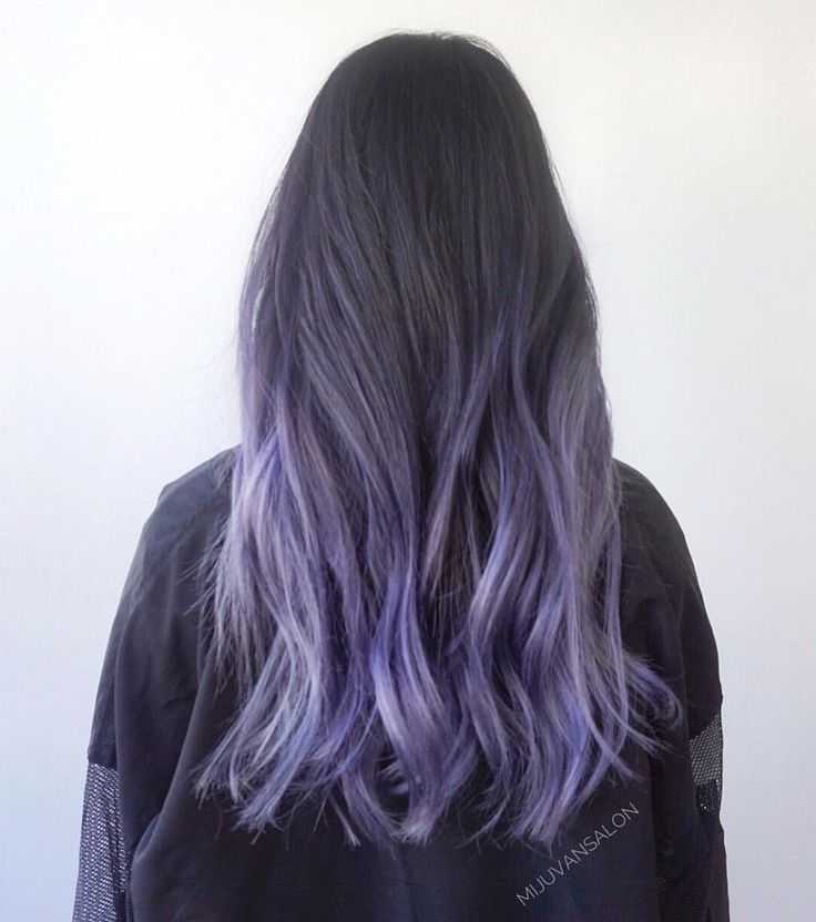 Фиолетовые кончики волос: техника окрашивания, модные тенденции, фото