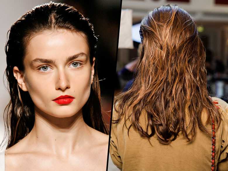 Как создать эффект мокрых волос?