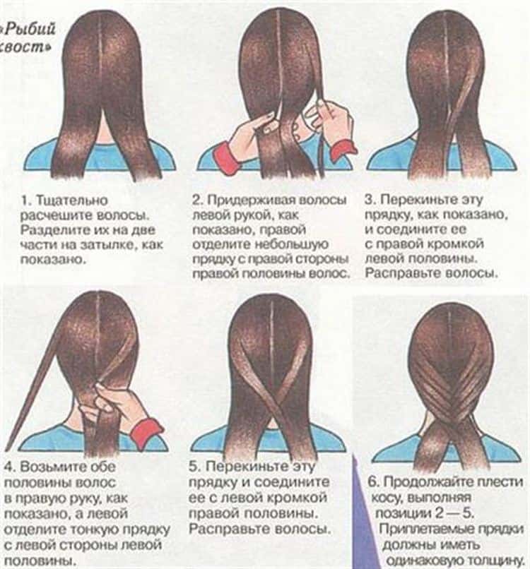 Коса из 6 прядей: схема плетения и советы по уходу за волосами