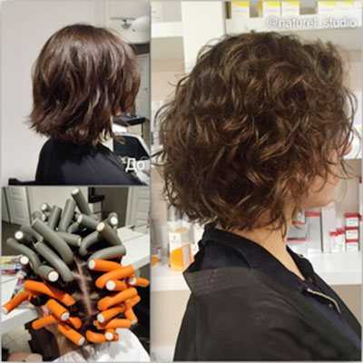 Как укладывать волосы с долговременная укладка на средние волосы
