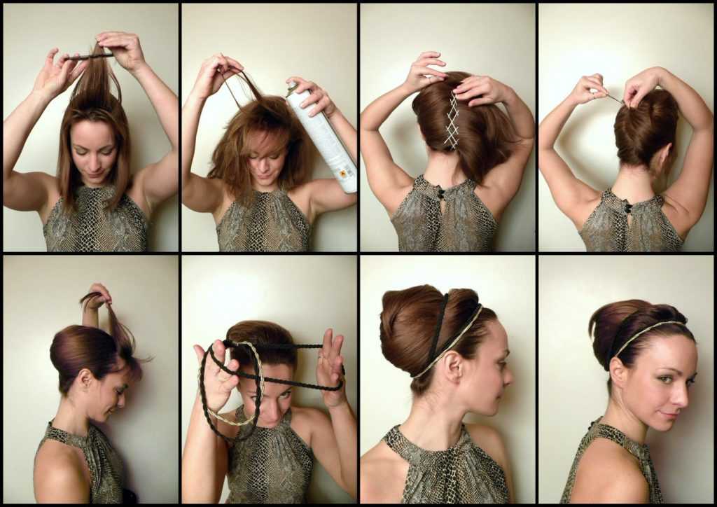 Как сделать прическу с афинки для волос