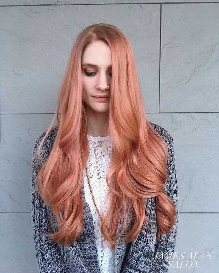 Персиковые волосы : какие бывают оттенки, 24 идеи и как сохранить персиковый оттенок
