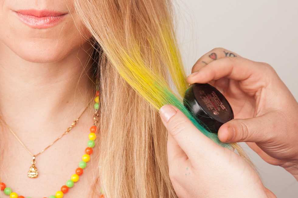 Как красить волосы гелем для волос