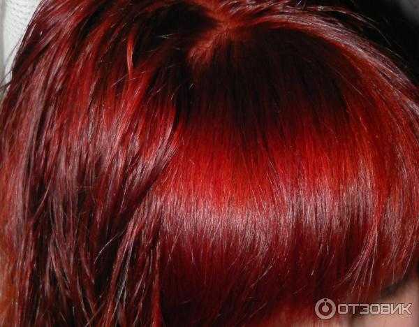 Красный цвет волос, рубиновый, бордовый и вишневый цвет кончиков волос, цвет красного дерева