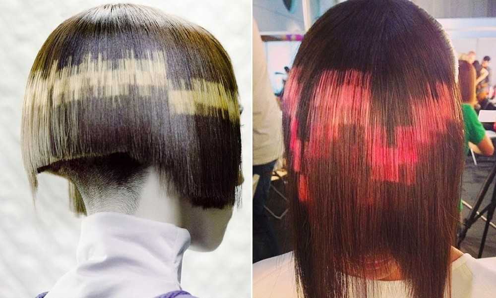 Покраска волос в два цвета: фото, технология двухцветного окрашивания