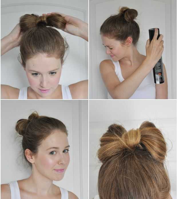 Прическа два пучка на голове по бокам: как сделать на длинные и средние волосы, пошаговая инструкция, фото