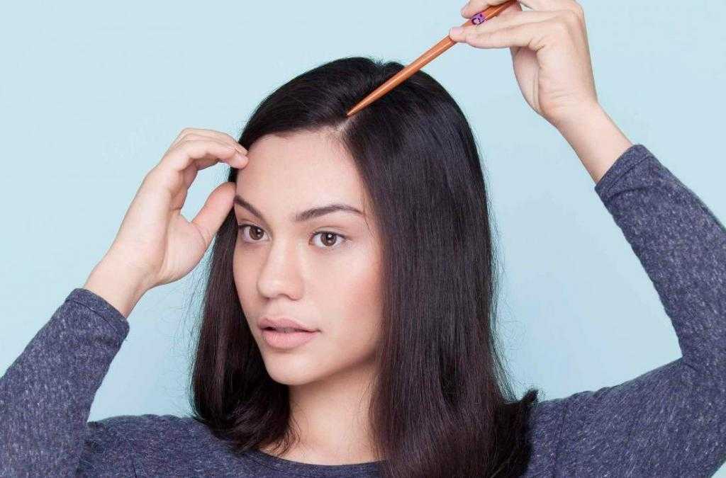 Как сделать пробор волос по середине