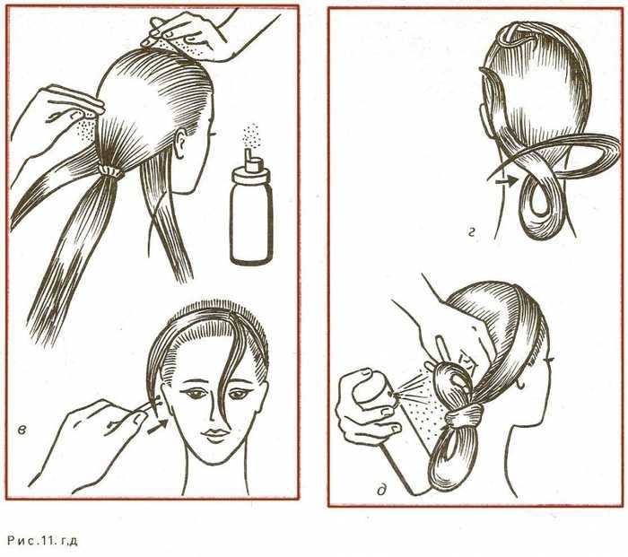 Как сделать небрежный пучок на голове с помощью резинки?