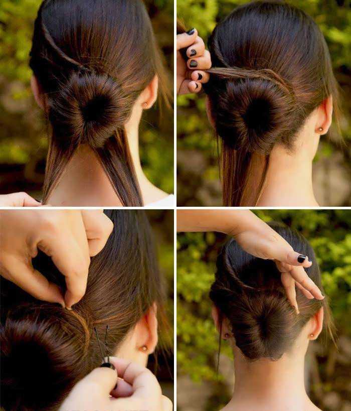 Валик для волос: как пользоваться пошагово, как сделать прически на длинные, как использовать для создания пучка, как делать на короткие