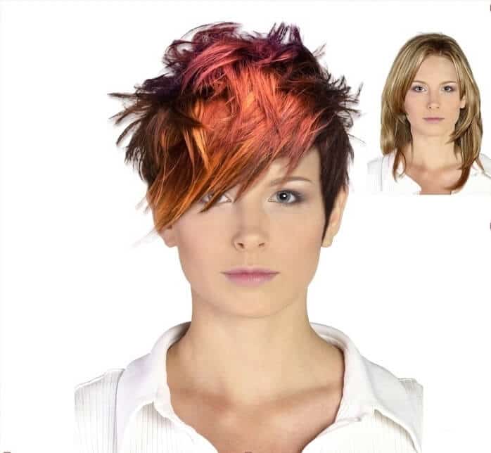 Подбор стрижки и цвета волос по фото