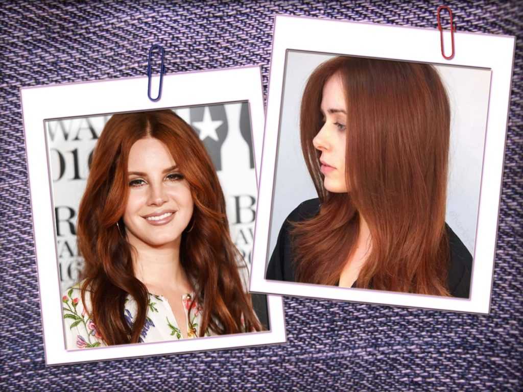 Рыжие волосы: оттенки и цвета палитры красок