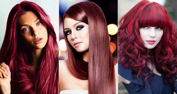Бордовые волосы - самый притягательный тренд цвета волос зимы 2020-2021