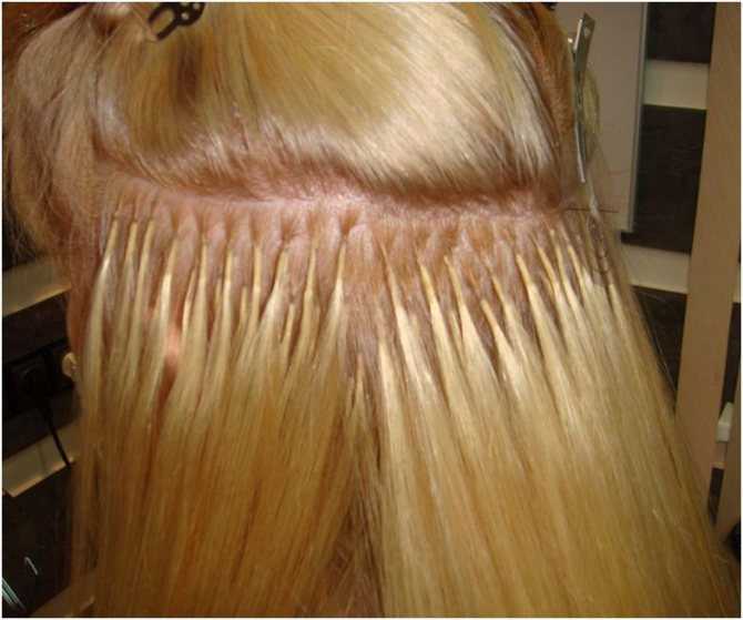 Виды наращивания волос: холодное и горячее - фото до и после