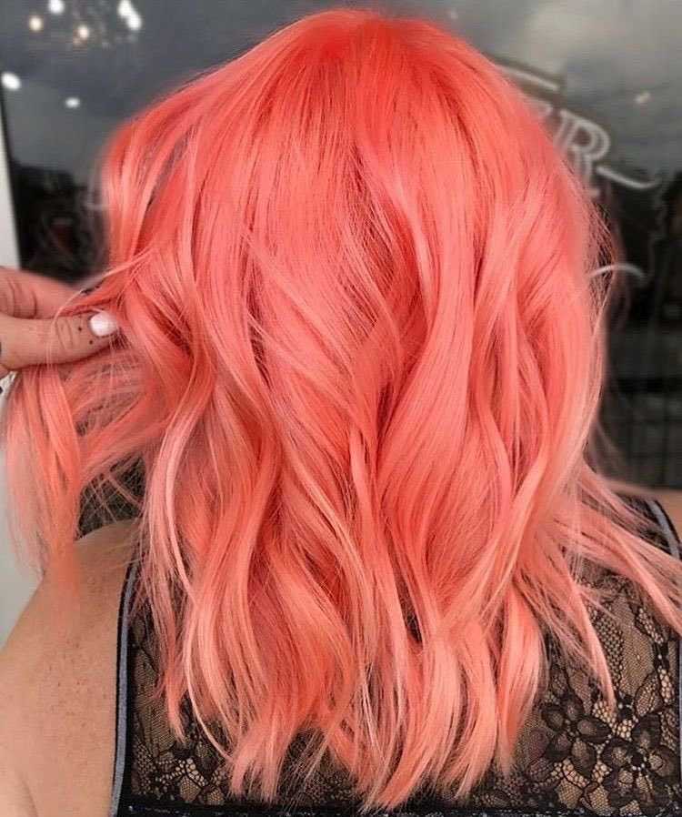 Персиковый цвет волос: 31 фото идея и лучшие краски