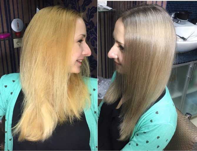 Какой краской убрать желтизну с осветленных волос, фото до и после