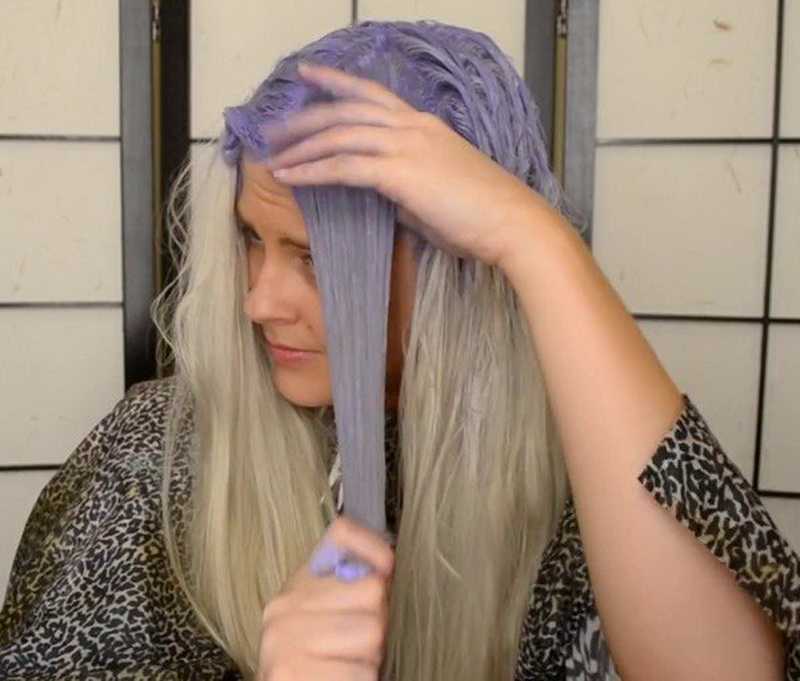 Как в домашних условиях убрать фиолетовый оттенок с волос в домашних условиях