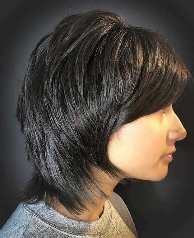 Стрижка шэг (шегги) на средние волосы. фото укладки с челкой и без, вид спереди и сзади
