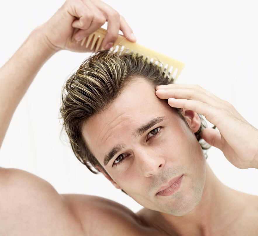 Как уложить волосы назад с воском для мужчин