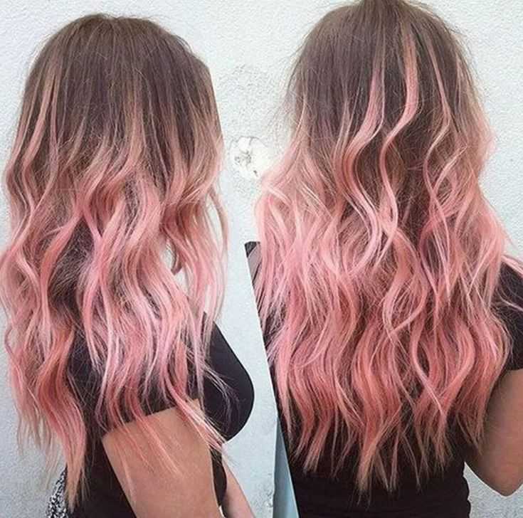 Как сделать розовое омбре на светлые волосы