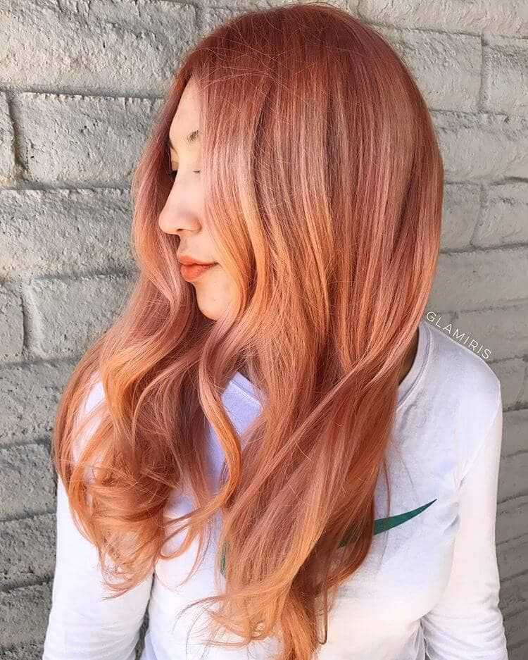 Модный персиковый цвет волос: кому идет и как его получить в домашних условиях