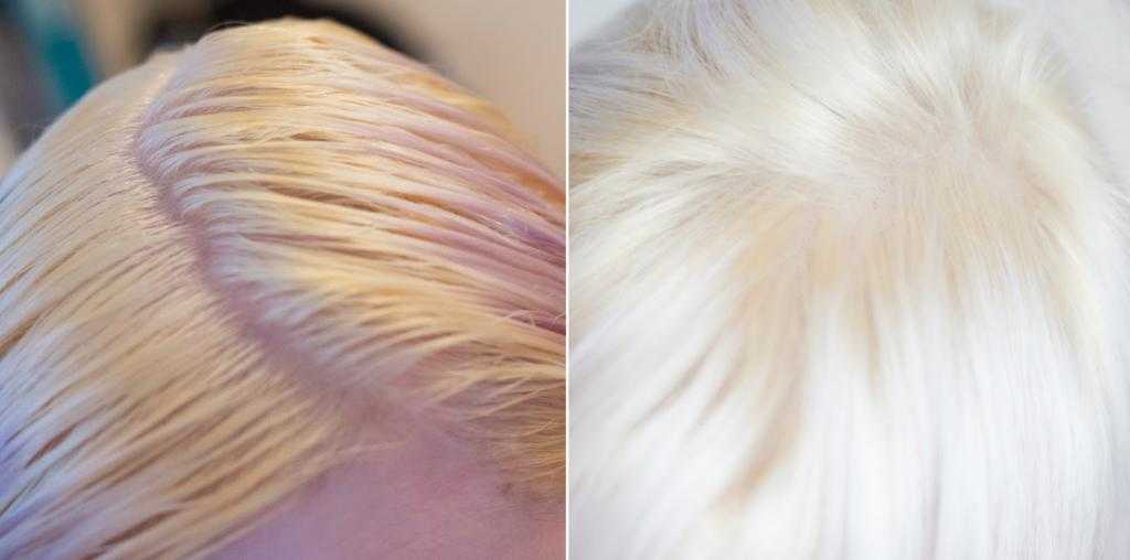 Каким тоном закрасить желтизну волос после осветления