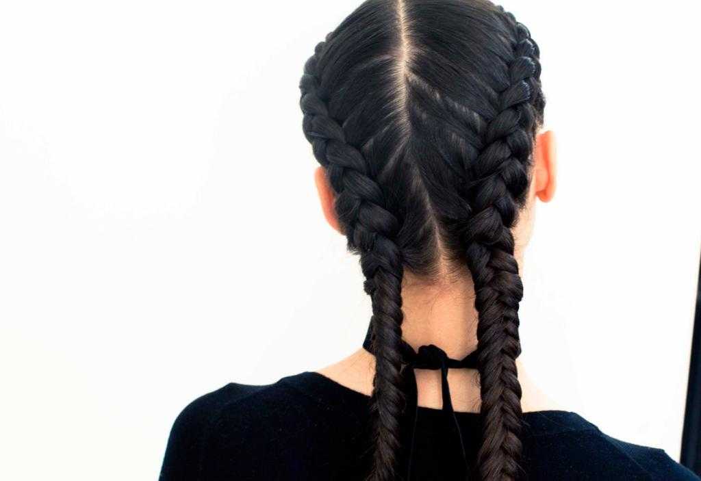 Коса на косе (двойная коса) — варианты плетения на каждый день