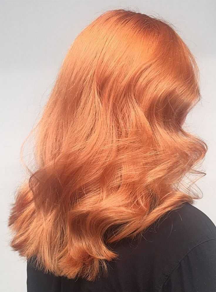 Персиковый цвет волос — кому идет этот оттенок (фото)